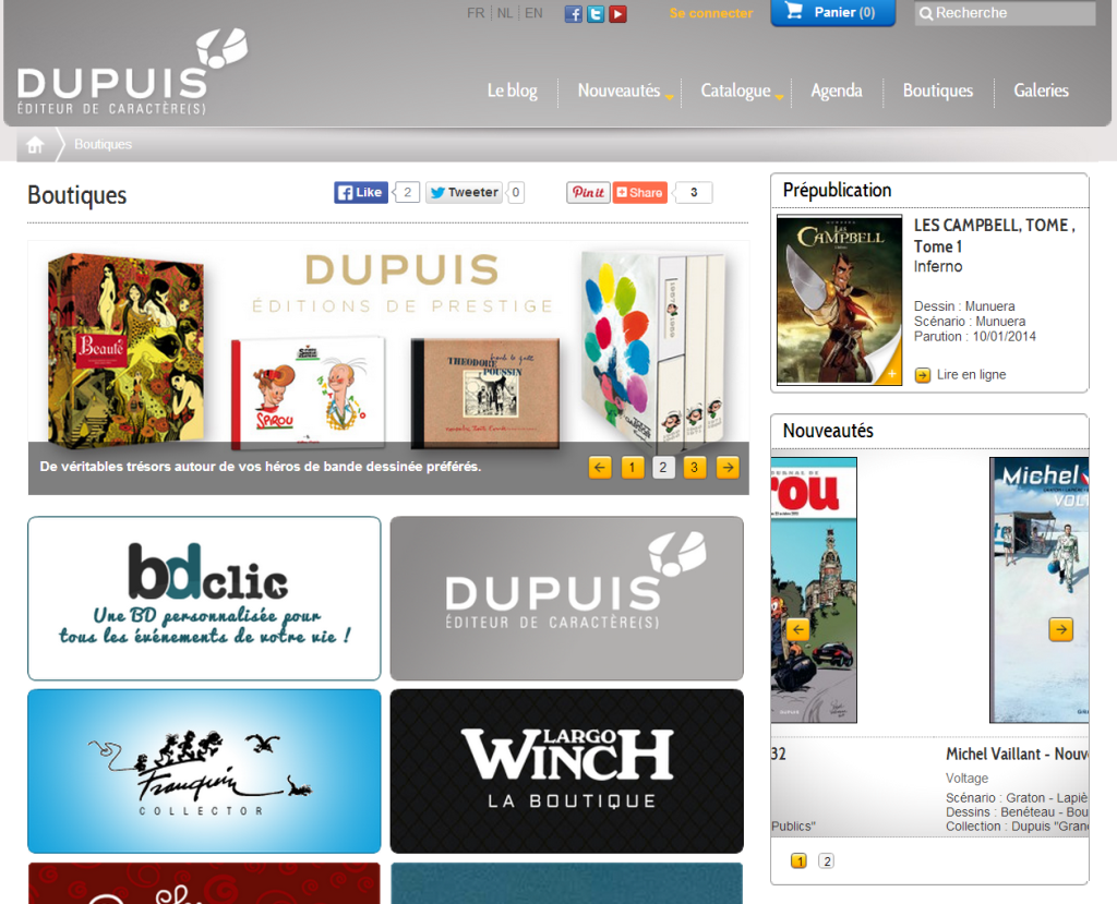 Site e-commerce Dupuis